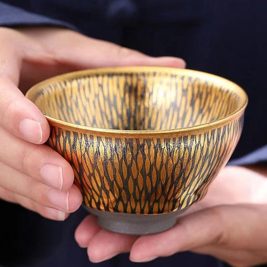 正品高端金絲主人杯名品黃金滴工藝Gold master cup gold drop master cup