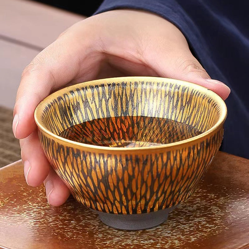 正品高端金絲主人杯名品黃金滴工藝Gold master cup gold drop master cup